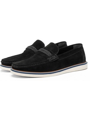 Ducavelli Trapani Deri Süet Erkek Günlük Ayakkabı Loafer Ayakkabı