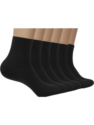 Sockingen Erkek 6 Adet Bambu Dikişsiz Patik Çorap Siyah Renk - Parfümlü - 40 - 44 Beden Premium Kalite