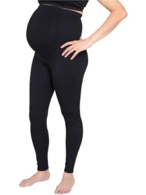 Form Angel Secret Moda Siyah Dikişsiz Soft Hamile Taytı