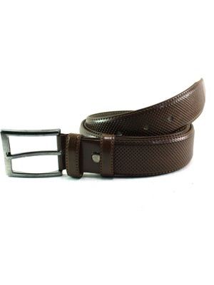 Mentor Regalo Erkek Kemer Kahve Klasik Desenli 28026