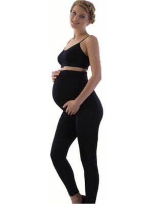 Bonbonetti Kadın Siyah 4073HAMILE Uzun Tayt Lohusa Tayt