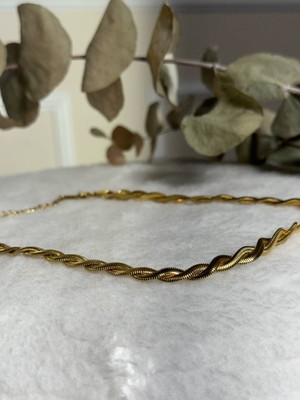 Nidi Store Altın Rengi Gold 45CM Burgu Kolye