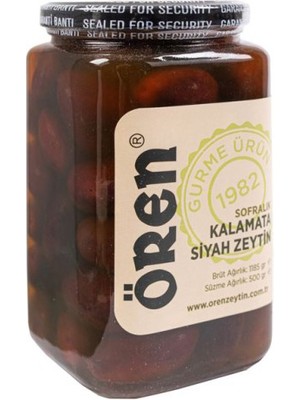 Ören Sofralık Kalamata Siyah Zeytin