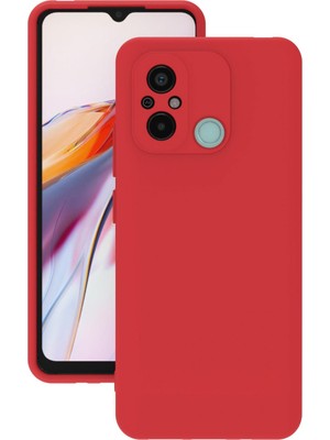 Cepte Aksesuar Xiaomi Redmi 12C Uyumlu Kılıf Kamera Korumalı Silikon Zore Biye Arka Kapak