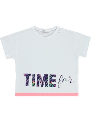 Civil Girls Kız Çocuk Tişört 10-13 Yaş Beyaz