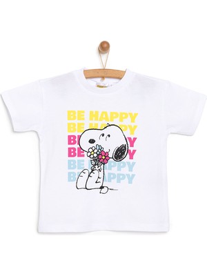 Peanuts Snoopy Tshirt Kız Bebek