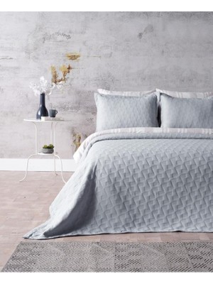 Doqu Home Tek Kişilik Yatak Örtüsü Arya Gri