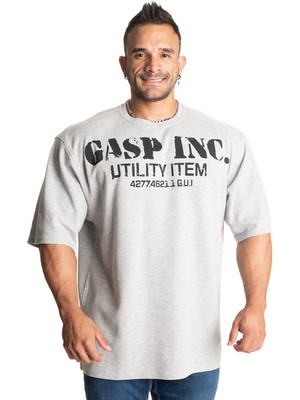 Gasp Iron Thermal Tee, Grey Melange