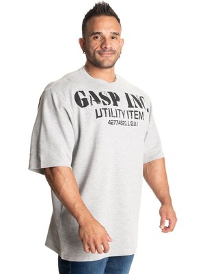 Gasp Iron Thermal Tee, Grey Melange