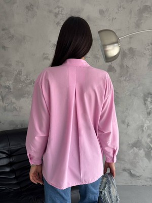 Noa&noa Kadın Oversize Tek Cep Detaylı Modal Kumaş Gömlek