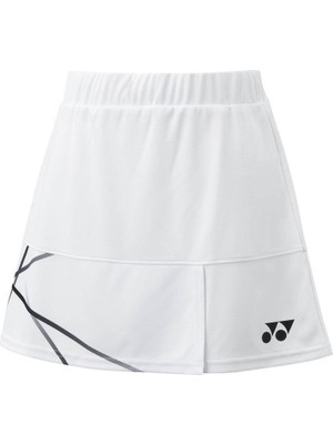 Yonex Kadın Tenis Şort Etek Beyaz Renk S Beden Antistatik Özellikli 26127
