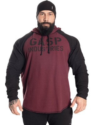 Gasp L/s Thermal Hoodie, Maroon