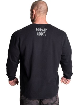 Gasp Thermal Gym Sweater, Asphalt