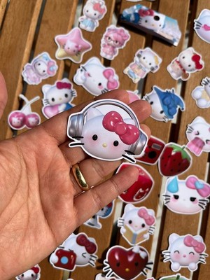 EyER Shoping Hello Kitty 3D Animasyon Paketli Etiket Sticker Set