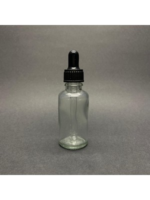 JUNİBELİW 5 Adet 30 ml Şeffaf Cam Şişe Kapaklı Cam Damlalıklı Boş Çok Amaçlı Yağ Esans Şişesi 5X30ML