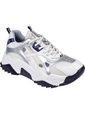 Pullman Sms Kadın Spor Ayakkabı Sneaker SMS-65137   BEYAZ LACİ