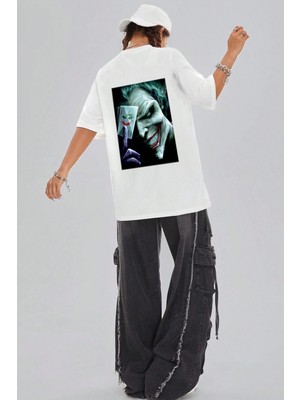 Only Trendwear  Unisex Joker Baskılı Oversize Tshirt