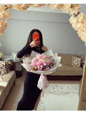 Kız Isteme Çiçeği Söz Çiçeği Yapay Çiçek Okaliptüs Sevgiliye Çiçek Solmayan Gül