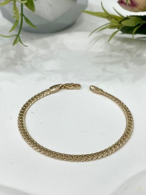 Xuping Jewelry Ezme Örgü Çelik Bileklik (18K GOLD/19CM)