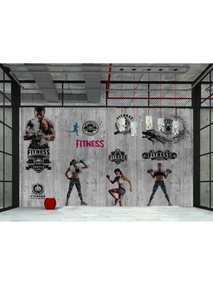 Arslan Dekor Fitness Desen Duvar Kağıdı