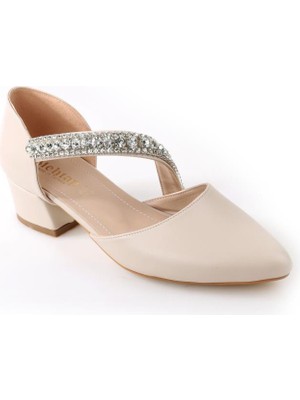 Papuçcity Mhtp 02715 3,5 cm Topuklu Kadın Topuklu Ayakkabı