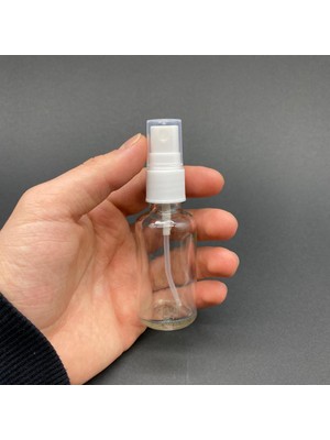 JUNİBELİW 4 Adet Çok Amaçlı Şeffaf 30ML Sprey Fısfıs Kolonya Dezenfektan Cam Şişe Fıs Fıs 4X30ML