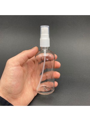 JUNİBELİW 3 Adet Çok Amaçlı Şeffaf 100ML Sprey Fısfıs Kolonya Dezenfektan Cam Şişe Fıs Fıs 3X100ML