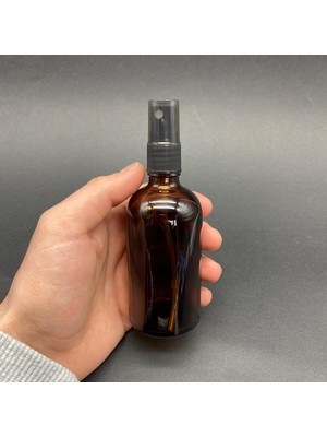 JUNİBELİW 6 Adet Çok Amaçlı Amber 100ML Sprey Fısfıs Kolonya Dezenfektan Cam Şişe Fıs Fıs 6X100ML