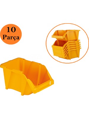 Venoa DP25 Depo Raf Düzenleyici Parça Saklama Avadanlık Kutusu 10 Parça 300X200X130 mm