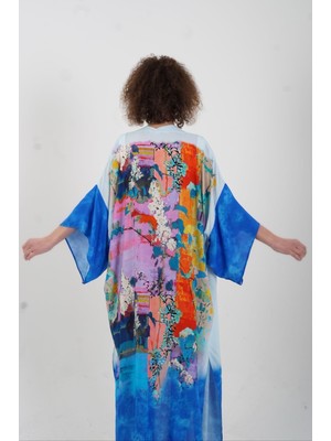 Zelish My Sister Saks Faralya Desenli Kimono