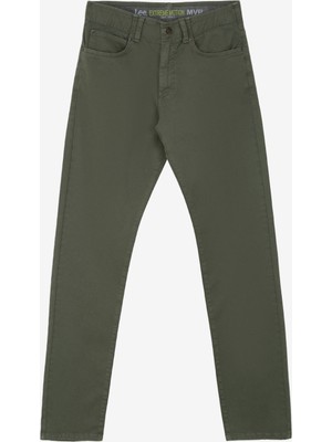 Lee Normal Bel Slim Fit Yağ Yeşili Erkek Chino Pantolon L72AA5708D31 Extrememotion Slim Pan