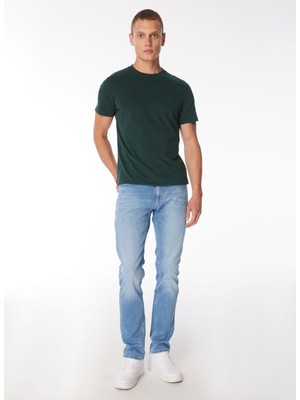 Superdry Bisiklet Yaka Düz Yeşil Erkek T-Shirt M1011245M20E_ESSENTIAL Logo Emb Tee