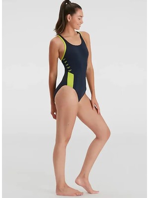 Speedo Siyah - Sarı Kadın Mayo 8-00370916934-SPEEDO Colbl Spl Mbk