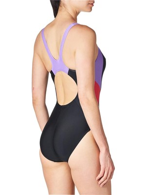 Speedo Siyah - Mor Kadın Mayo 8-00370916661-SPEEDO Colbl Spl Mbk