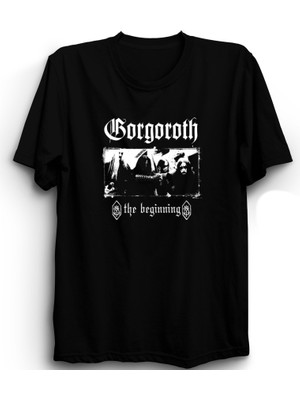 The Fame Gorgoroth, The Beginning, Rock Metal Müzik Grubu Baskılı, %100 Pamuk Tişört