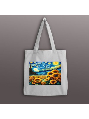 Van Gogh Çicek Bez Çanta