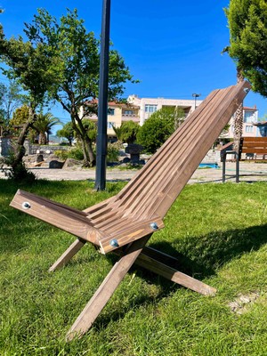 Bonitowood Ahşap Katlanır Bahçe Sandalyesi