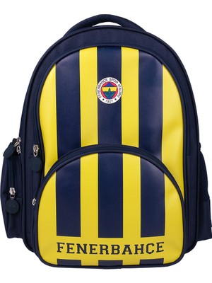 Fenerbahçe Lisanslı Suni Deri 3 Bölmeli Okul Çantası 24783