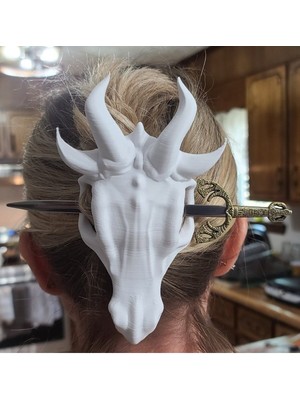 Turansoy Craft Ejderha Kafatası Saç Tokası Cosplay Toka Game Of Thrones Saç Tokası