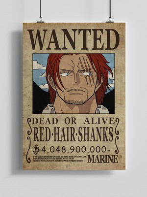 Poster City One Piece Anime Sganks Wanted Posteri - Çerçevesiz Parlak Fotoğraf Kağıdı