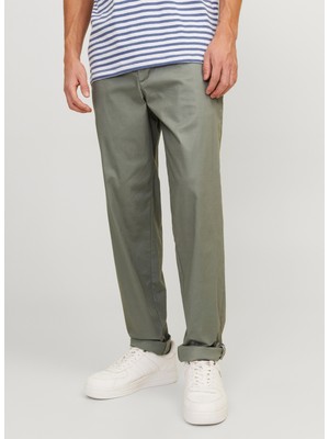 Jack & Jones Normal Bel Normal Paça Haki Erkek Pantolon Jpstace Jjsummer Chıno