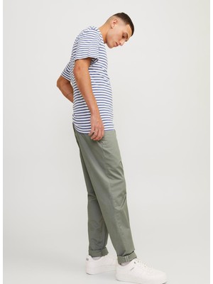 Jack & Jones Normal Bel Normal Paça Haki Erkek Pantolon Jpstace Jjsummer Chıno