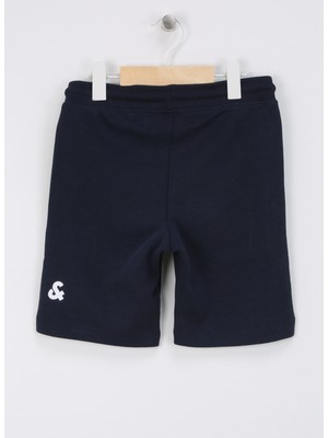 Jack & Jones Bağlamalı Bel Normal Lacivert Erkek Şort Jpstkobberoe Sweat Shorts Jnr