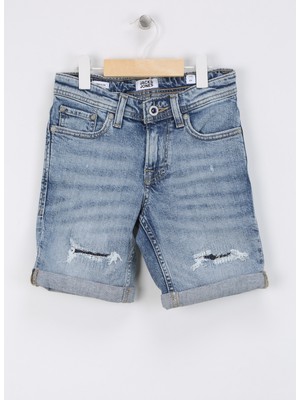 Jack & Jones Normal Bel Normal Açık Mavi Erkek Denim Şort Jjırıck Jjorıgınal Shorts Cb 052 Jn