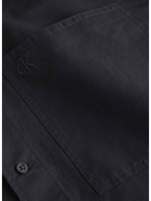 Calvin Klein Jeans Normal Siyah Düz Erkek Gömlek J30J325173BEH