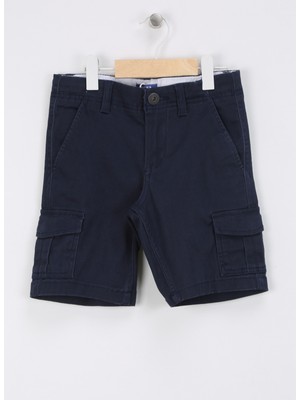 Jack & Jones Normal Bel Normal Lacivert Erkek Şort Jpstjoe Jjcargo Shorts Jnr