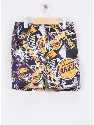 Name It Siyah Erkek Şort Mayo Nkmmaxton Nba Swımshorts Ous