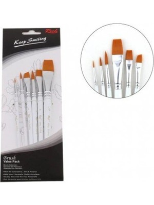 Rich Keep Smile 6'lı Karma Fırça Seti