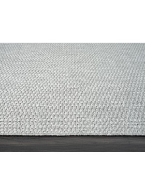 Çam Halı Sisal TB003A Gri Modern Desen Jüt Makine Halısı