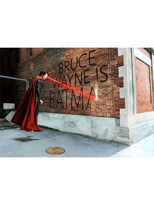 MarkaEv Bruce Wayne Is Batman ! Kanvas Tablo